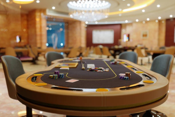 Professional live roulette studio environment